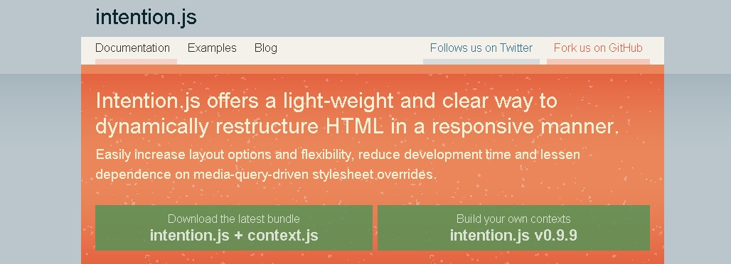 Intention.js – 动态重构 HTML 为响应式模式